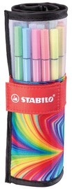 STABILO Fasermaler Pen 68, 25er Rollerset ARTY Edition