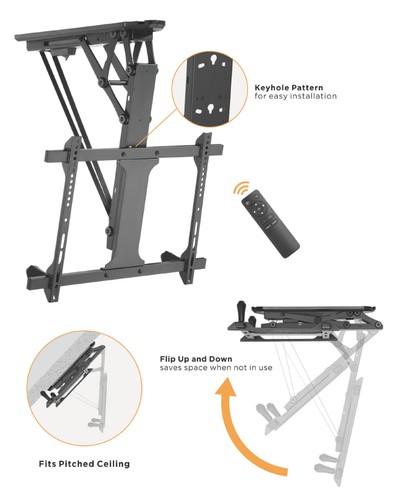 EQUIP EQUIP Deckenhalterung 32"-70"/35kg 1TFT motorisiert sw