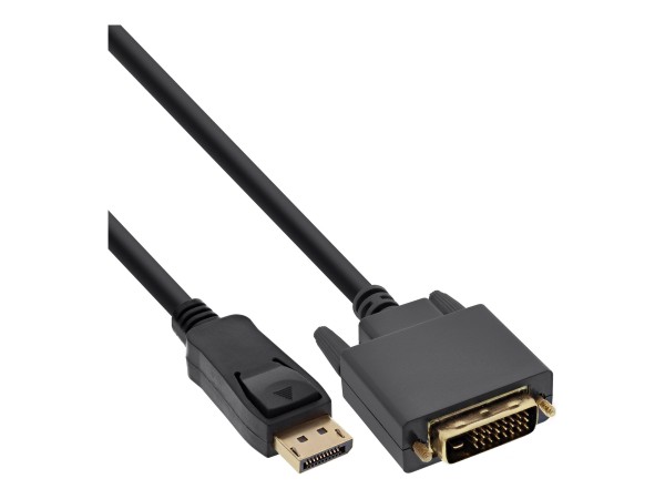 INLINE 25er Bulk-Pack DisplayPort zu DVI Konverter Kabel - schwarz - 2m (B- B-17112