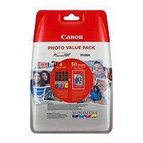 CANON CLI 551XL C/M/Y/BK Photo Value Pack 4er Pack Schwarz, Gelb, Cyan, Mag 6443B006