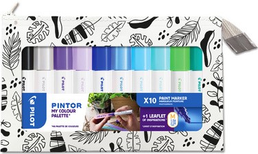 PILOT Pigmentmarker PINTOR "My Color Palette", Cool Colors