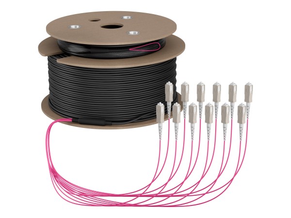 EFB ELEKTRONIK Trunkkabel U-DQ ZN BH OM4 12G 1x12 SC-SC 150m Dca LSZH - Kab O8341S150OM4