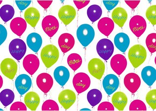 SUSY CARD Geschenkpapier "Happy Balloons", auf Rolle
