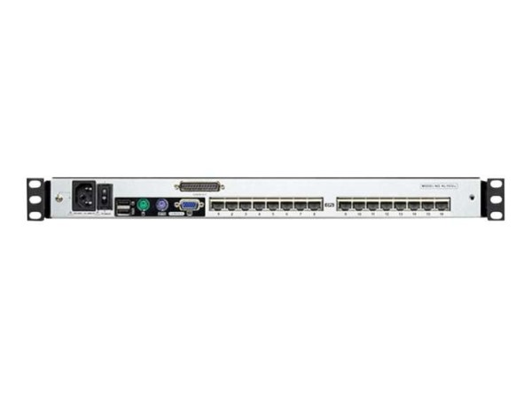 ATEN KL1516AM KVM-Switch, 43cm TFT, VGA, PS/2-USB über Kat 5, 16 Port, Tast KL1516AM D