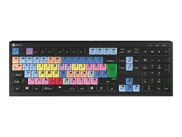 LOGIC-KEYBOARD LKB-MCOM4-A2PC-UK Tastatur Lightning QWERTY Englisch Schwarz LKB-MCOM4-A2PC-UK