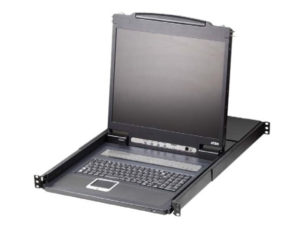 ATEN LCD KVM Switches CL1308N - KVM-Konsole mit KVM-Switch - 8 Anschlüsse - CL1308N GB