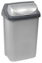 keeeper Abfallbehälter "rasmus", 25 Liter, silber