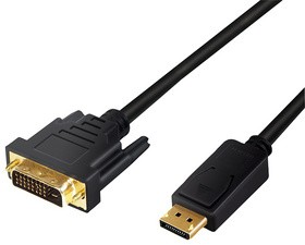 LogiLink DisplayPort - DVI Adapterkabel, schwarz, 2,0 m