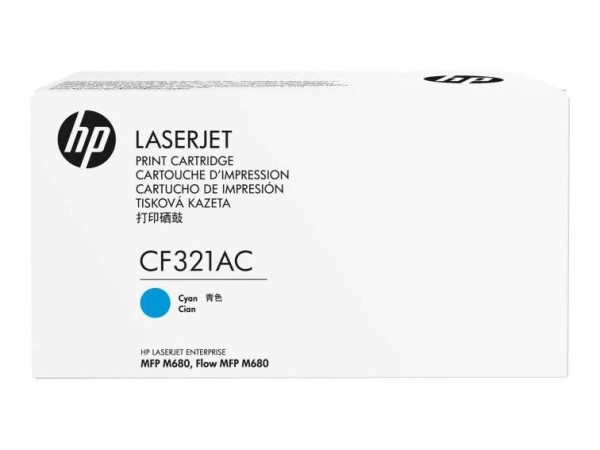 HP Toner/653A Cyan Contract LJ Cartridge CF321AC