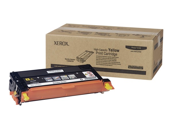 Original Toner für xerox Phaser 6180, gelb HC