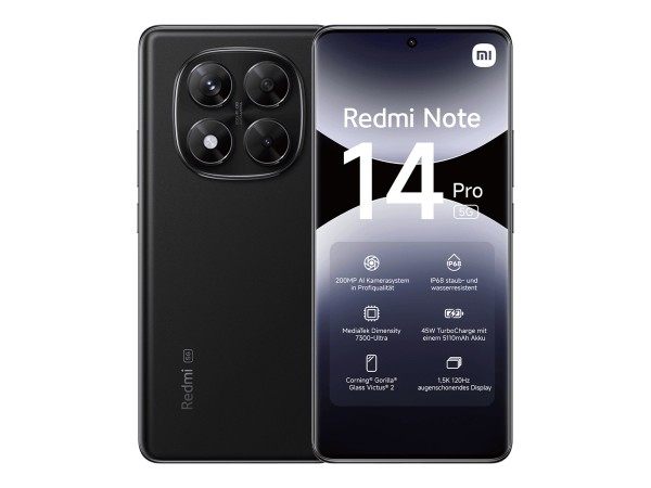 DEUTSCHE TELEKOM DEUTSCHE TELEKOM Xiaomi RM Note 14 Pro 256GB 16,94cm 6,67Zoll schwarz