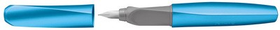 Pelikan Twist Füllhalter Frosted Blue, blau-metallic