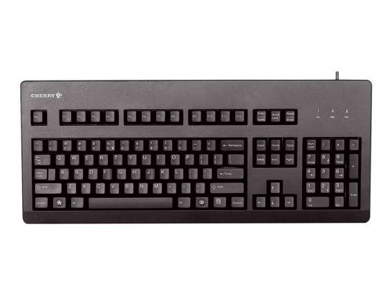 CHERRY G80-3000LSCEU-2 click PS/2 USB Tastatur schwarz (US) G80-3000LSCEU-2