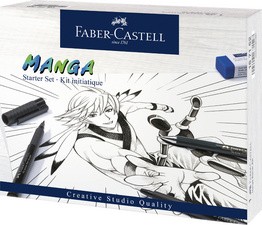 FABER-CASTELL Tuschestift PITT artist pen Manga Starter Set