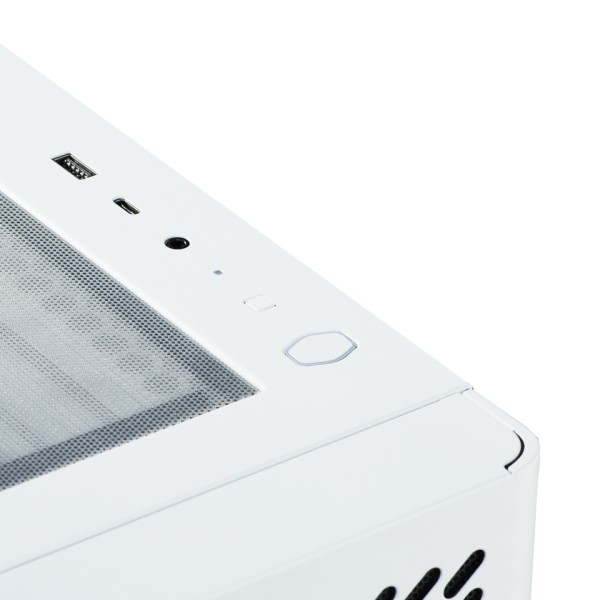 COOLERMASTER Elite 502 PC-Gehäuse, Midi-Tower, ATX, ARGB, Tempered Glass - E502-WGNN-S00