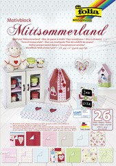 folia Motivblock "Mittsommerland", 240 x 340 mm, 26 Blatt