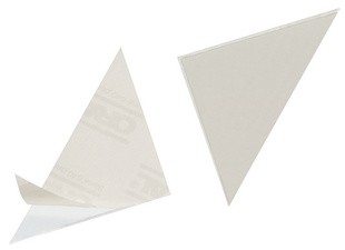 DURABLE Dreieck-Selbstklebetaschen CORNERFIX, 100 x 100 mm