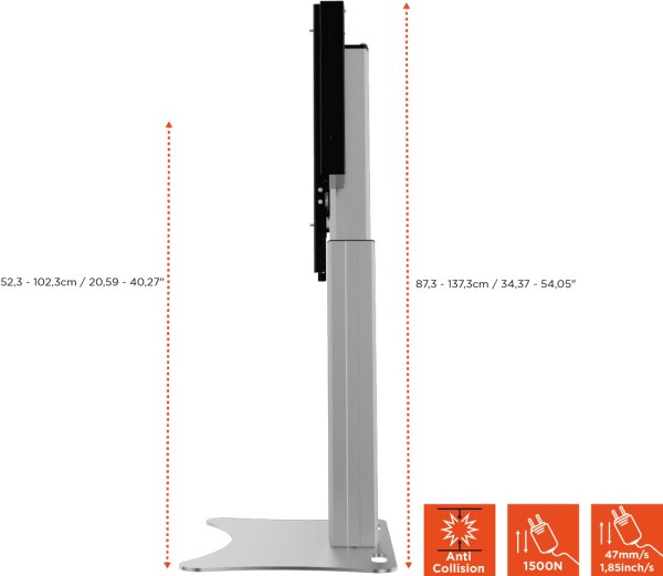 CELEXON CELEXON Expert elektrisch höhenverstellbarer Display-Ständer Adjust-4275PS - 50cm