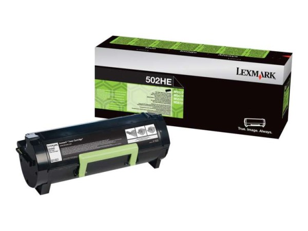 LEXMARK 502HE Schwarz Tonerpatrone Lexmark Corporate 50F2H0E