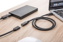 DIGITUS USB 3.1 Verlängerungskabel, schwarz, 2,0 m