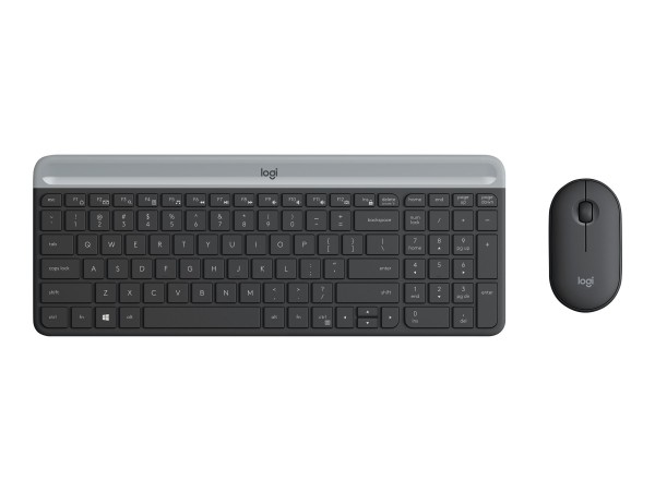 LOGITECH Slim Wireless Keyboard and Mouse Combo MK470 - GRAPHITE (CH) 920-009192
