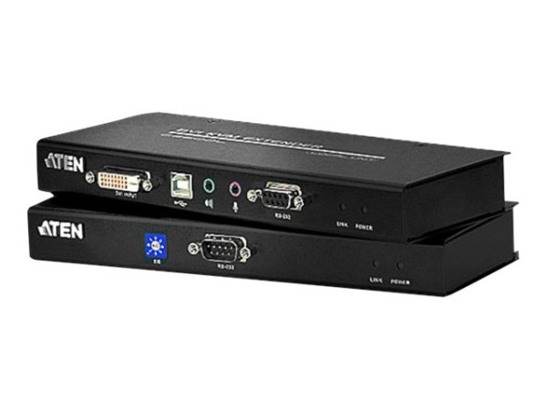 Konsolen-Extender Aten CE602, DVI Dual Link+USB-Tastatur/Maus+Audio+RS232 E CE602