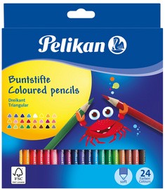 Pelikan Dreikant-Buntstifte dünn, 24er Kartonetui