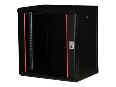 EQUIP EQUIP Serverschrank 19"  12U 600x450mm Glastür   schwarz