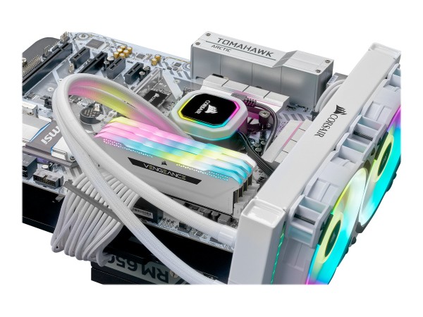 CORSAIR Vengeance PRO SL Weiß 32GB Kit (4x8GB) CMH32GX4M4E3200C16W