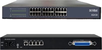 MITEL MITEL AG4124 Universal (w/o AC cord) Analog-to-SIP-Gateway FXS mit 24 Anschlüssen