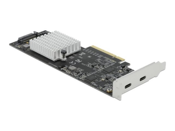 DELOCK PCI Express x8 Karte zu 2x extern SuperSpeed USB 20Gbps USB 3.2 Gen 89009