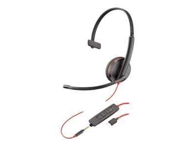 PLANTRONICS Headset Blackwire C3215 monaural USB-C & 3,5 mm 209750-101