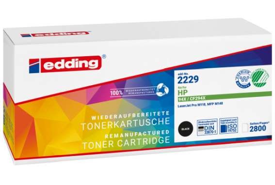 EDDING EDD-2229 schwarz Toner kompatibel zu HP 94X CF294X 18-2229