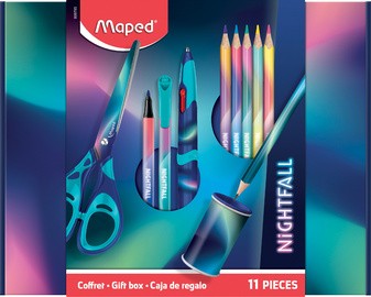 Maped Schul-Geschenkbox NIGHTFALL, 11-teilig