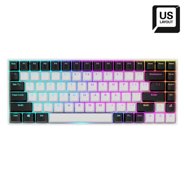 SHARKOON SHARKOON SKILLER SGK50 S3 weiß, US-Layout, Gateron Yellow