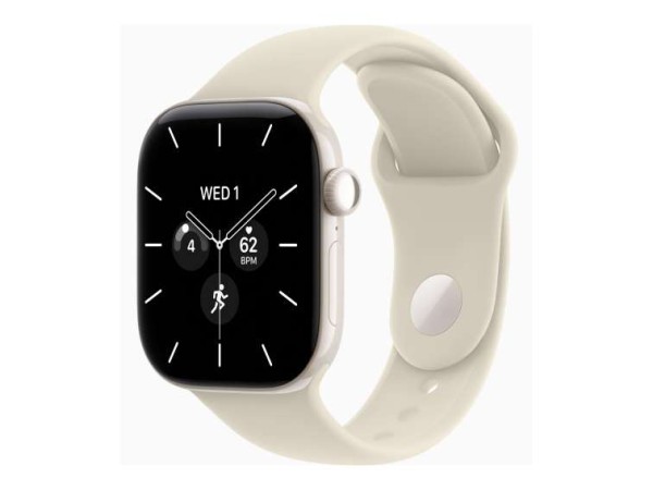 APPLE Watch S12 Keramik Perlweiß Cellular 42mm (Sportarmband sand) M/L MJGX4ZR/A