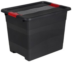 keeeper Aufbewahrungsbox "eckhart", 24 Liter, graphite/rot