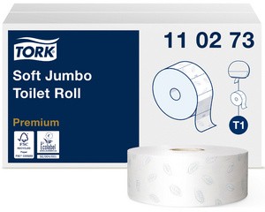 TORK Großrollen-Toilettenpapier Jumbo, 2-lagig, weiß, 360 m