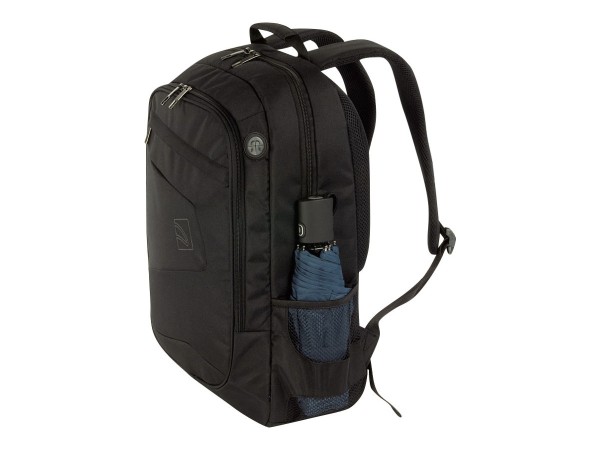 TUCANO Lato Rucksack bis 17 mit gepolstertem Laptopfach, schwarz BLABK