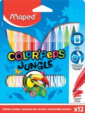 Maped Fasermaler COLOR'PEPS Jungle, 12er Kartonetui