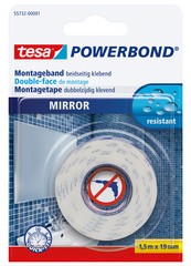 tesa Powerbond Montageband für Spiegel, 19 mm x 5,0 m