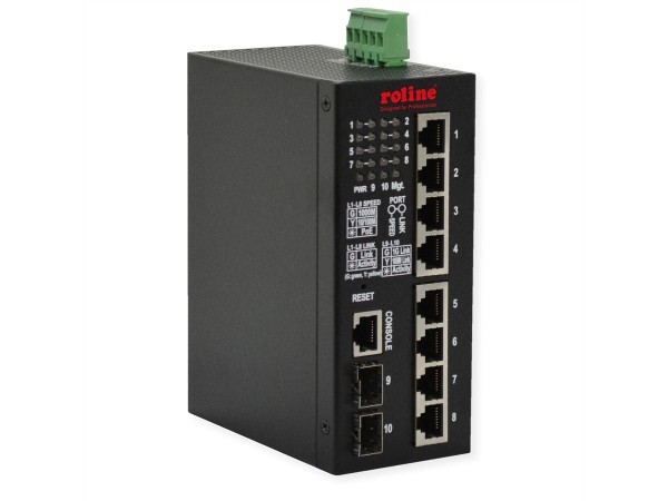 ROLINE ROLINE Industr. Gigabit Eth. Switch 8x+ 2x dual-speed SFP managed