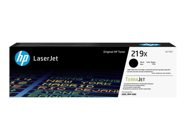 HP 219X High Yield Black Original LaserJet Toner Cartridge W2190X