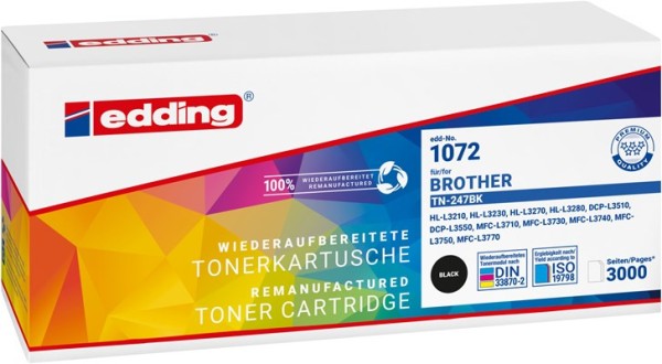 EDDING EDDING EDD-1072 - Toner - Brother - schwarz - TN-247BK - refill (18-1072)