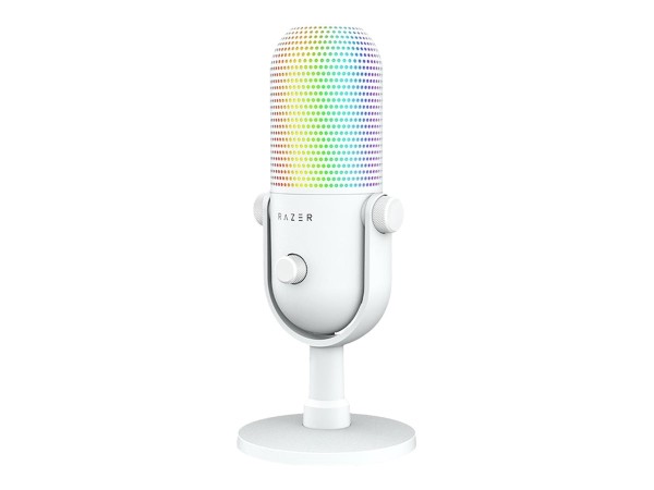 RAZER Seiren V3 Chroma White - RGB USB microphone with tap-to-mute function RZ19-05060200-R3M1