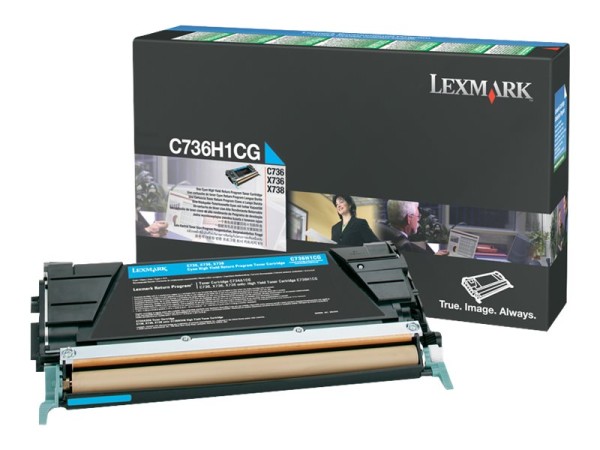 LEXMARK LEXMARK Cyan Tonerpatrone LCCP, LRP