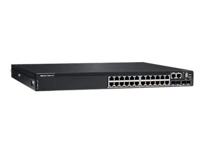 DELL DELL N3224P-ON 24x1G RJ-45 4x10G SFP+ 2x100G QSFP28 PoE 30W 1xAC PSU IO/PS OS6