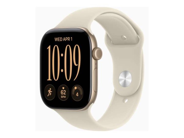 APPLE Watch S12 Aluminium Cellular 46mm Lichtgold (Sportarmband sand) S/M MJGA4ZR/A