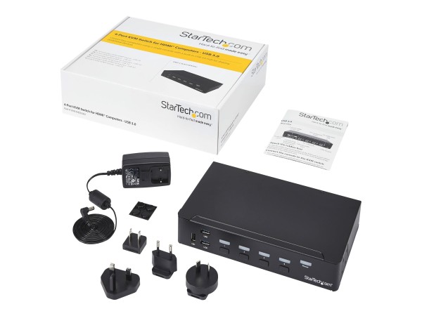 STARTECH.COM 4 Port HDMI KVM Switch SV431HDU3A2