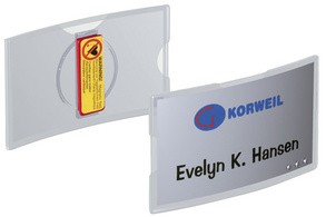 DURABLE Namensschilder KONVEX, mit Magnet, 75 x 40 mm